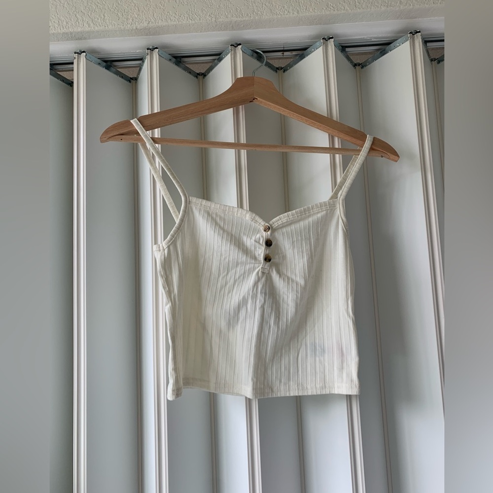 Topshop Ivory Cami Crop Top